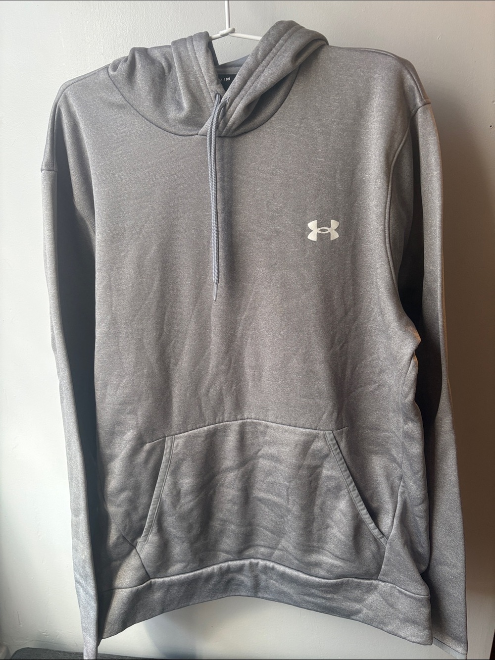 Under Armour Gray Pullover Hoodie with Chest Logo